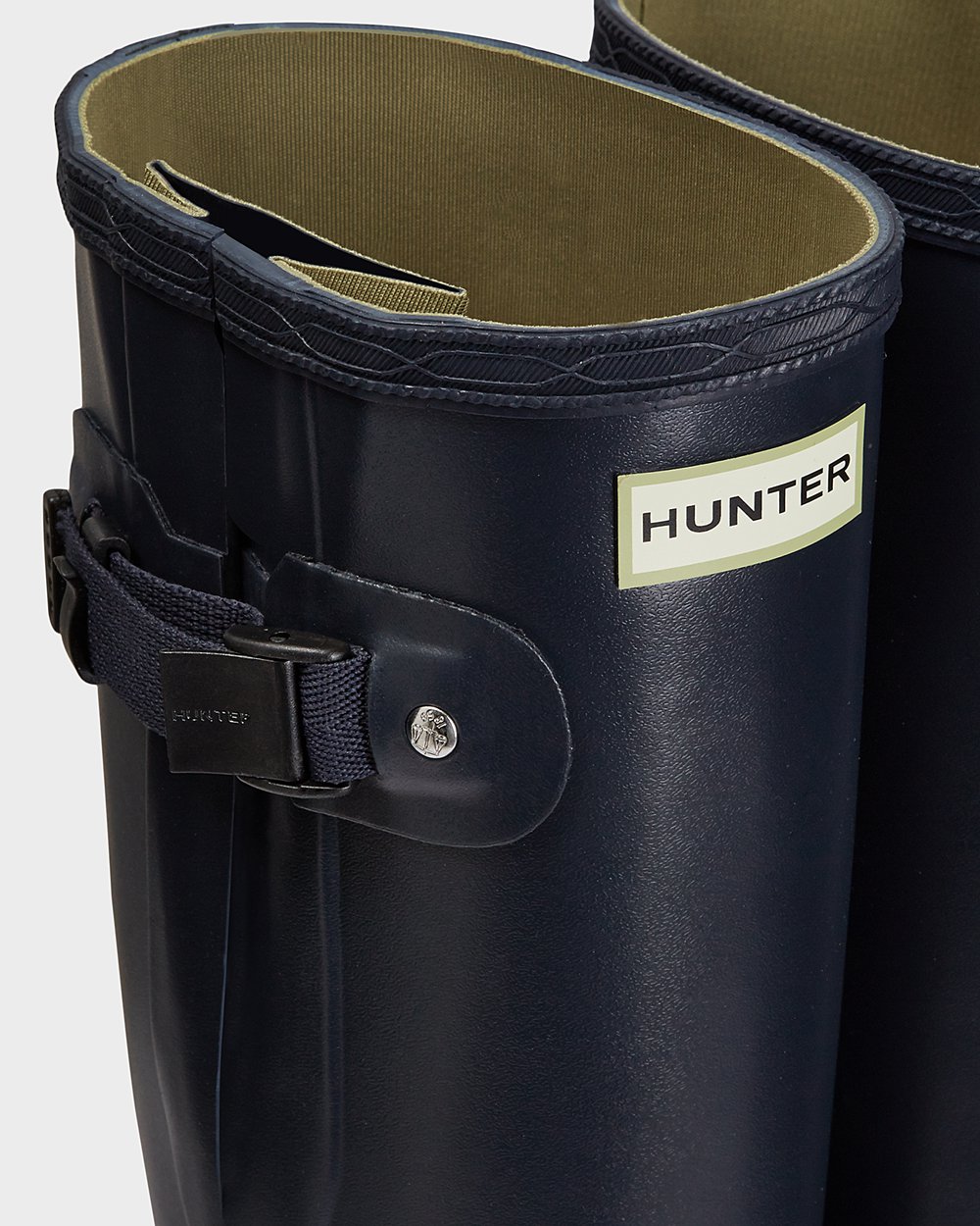 Women Hunter Norris Field Side Adjustable | Tall Rain Boots Navy | NZ-27439-AKBS